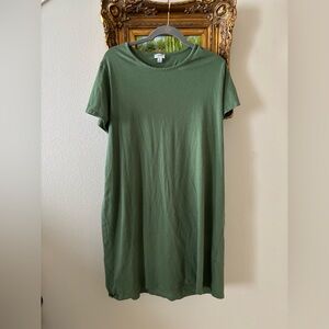 J. Crew Olive Green T-Shirt Dress